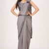 Latest Fashion Ready to wear Grey Saree