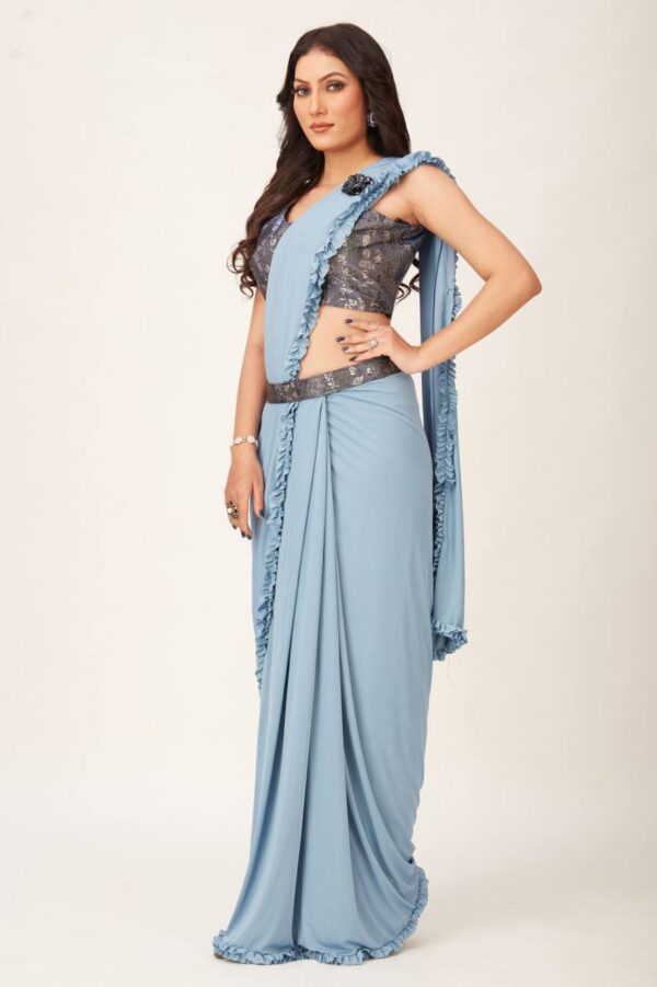 Sky Blue Saree