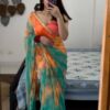 Festival wear Organza Multi Saree