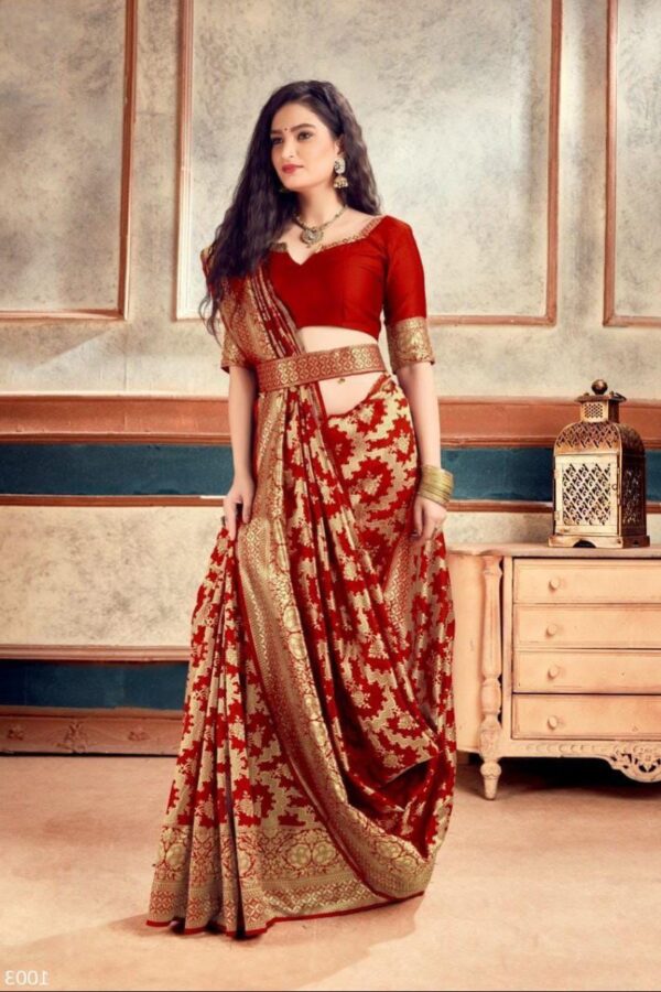 Red Online Saree