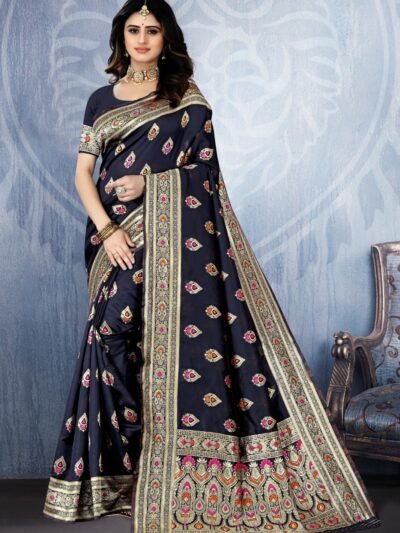 Online Black Saree