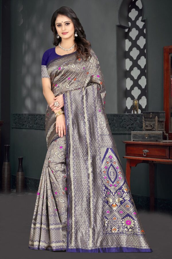 Blue Designer Saree