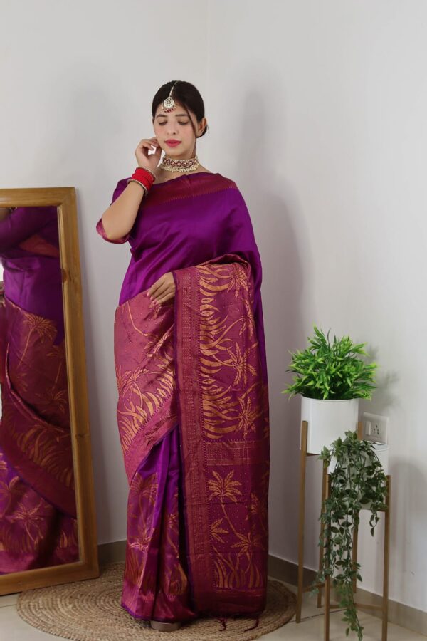 Silk Purple Saree