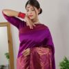 Silk Purple Saree