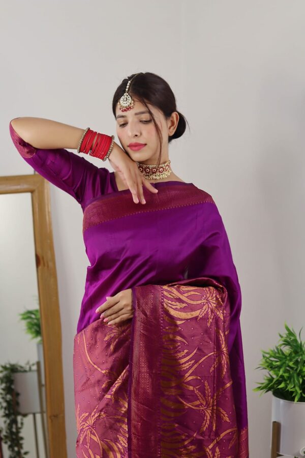 Silk Purple Saree