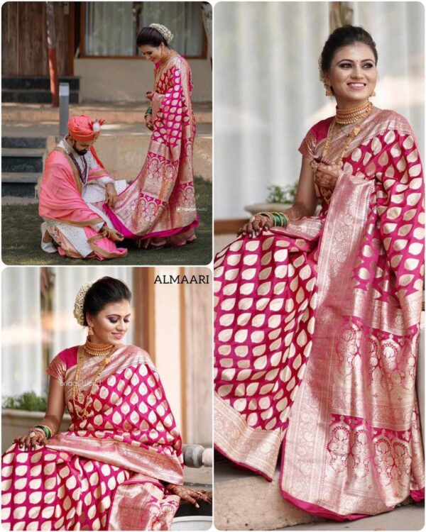 Red Golden Saree