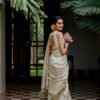 White Festival Wear Saree