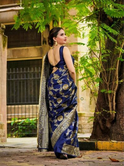 Wedding Blue Saree