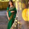 Green Indian Sari