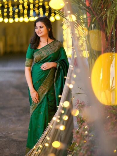 Green Indian Sari