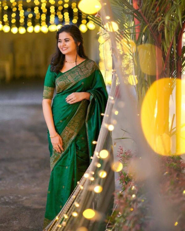 Green Indian Sari