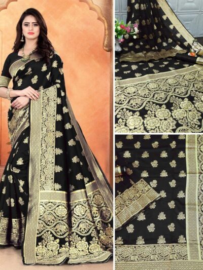 Online Black Saree