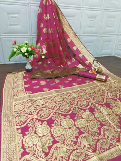 Online Pink Saree