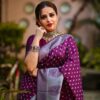 purple saree