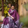 purple saree