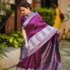 purple saree