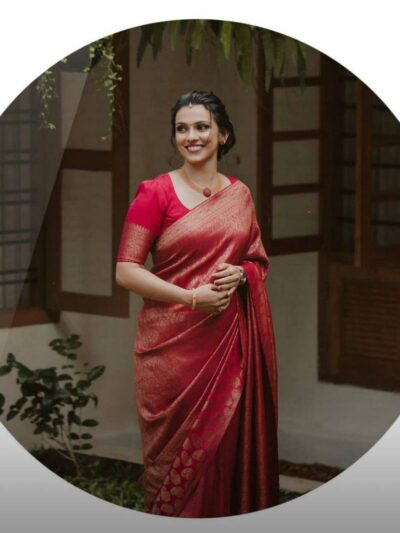 Red Designer Saree