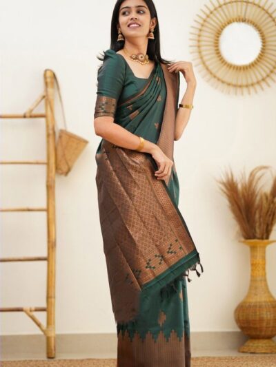 Green Saree For Blouse