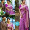 Wine Saree