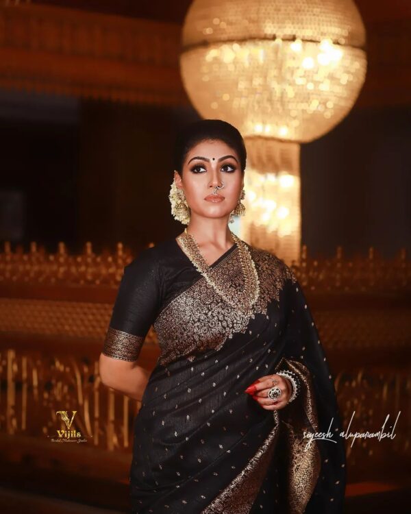 Black Designer Saree