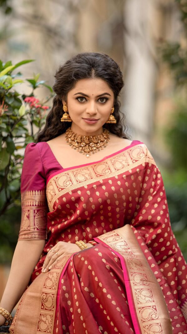 Maroon Formal Saree
