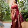 Maroon Saree