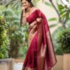 Maroon Indian Saree