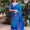 Silk Blue Saree with Designer Border