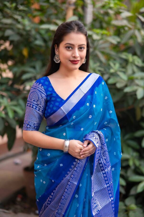 Blue Saree