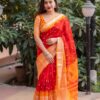 Festival Wear Wedding Silk Red Saree