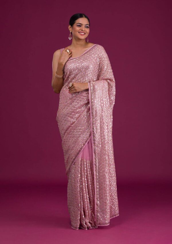 Pink Saree