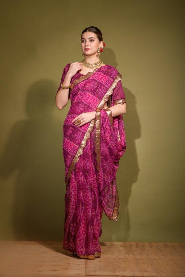 Pink Saree