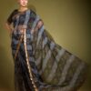 Chiffon Stylish Festival wear Black Saree