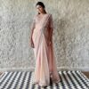 Party wear Fancy Work Border Pink Saree