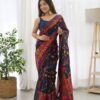 Wedding Silk Border Blue Saree