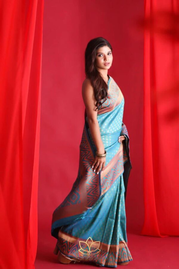 Sky Blue Saree