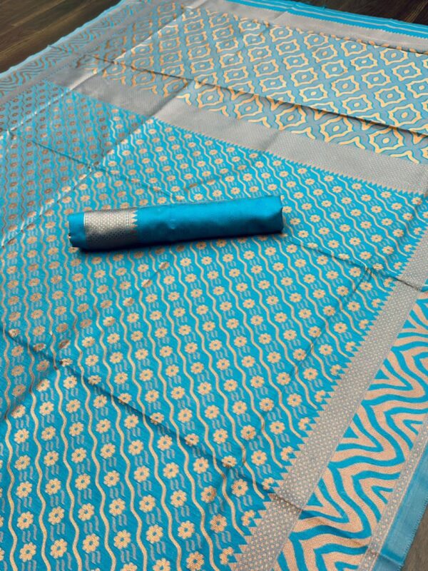 Sky Blue Saree