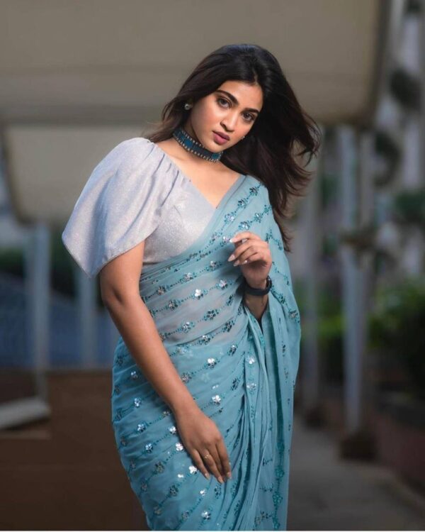 Sky Blue Saree