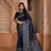 Traditional Weaving Banarasi Blue Saree