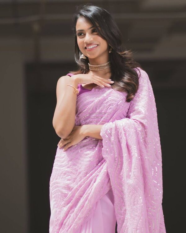 Pink Saree