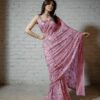 Party Wedding Sequence Pink Saree