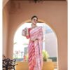 Regular wear Women Georgette Pink Saree