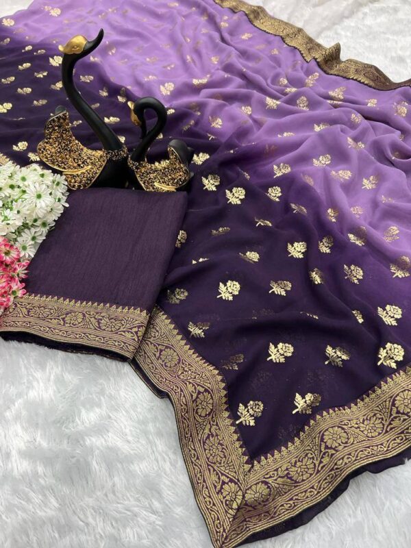 Purple Saree