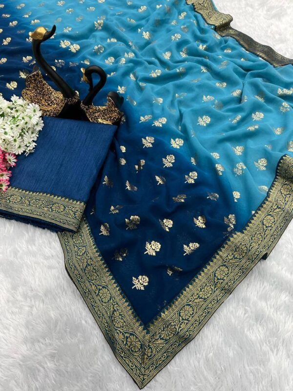 Sky Blue Saree