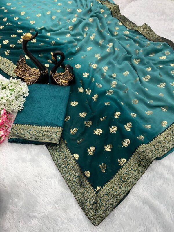 Sky Blue Saree