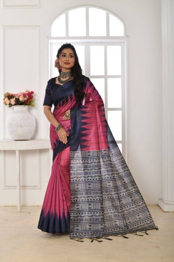 Formal Silk Stylish Wedding Pink Saree