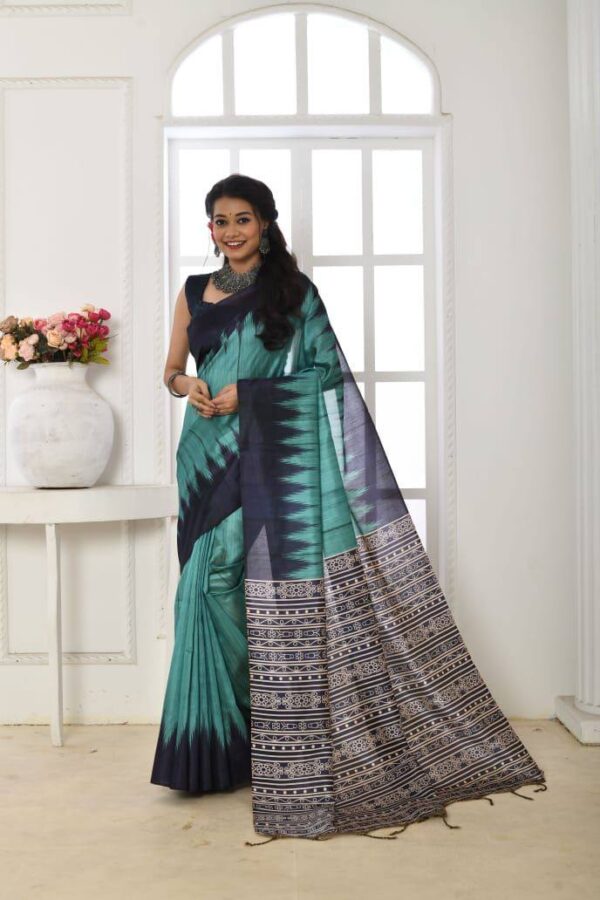 Formal Style Silk Sky Blue Saree