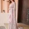 Stylish Wear Sequence Pink Saree