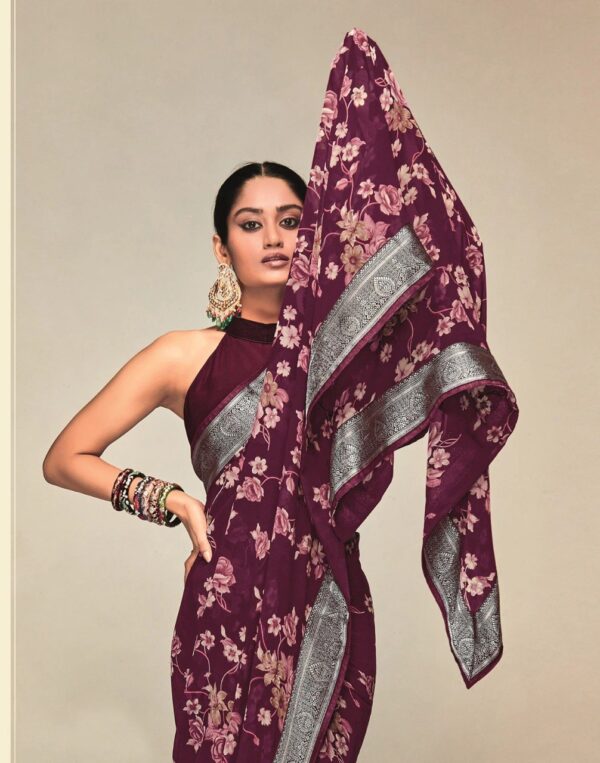 Purple Saree