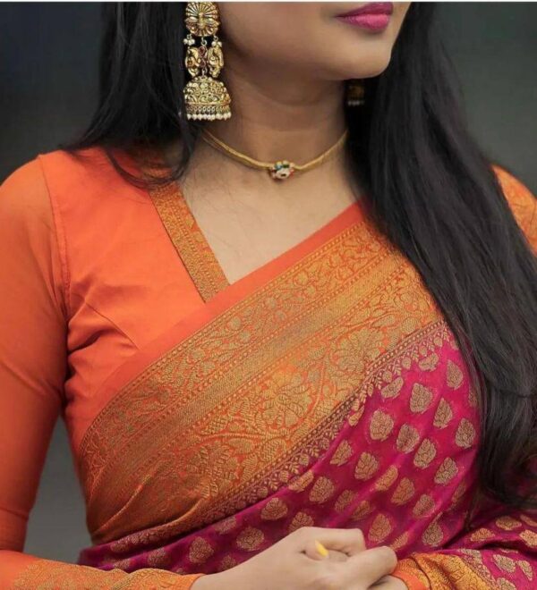 Traditional Designer Silk Pink Saree
